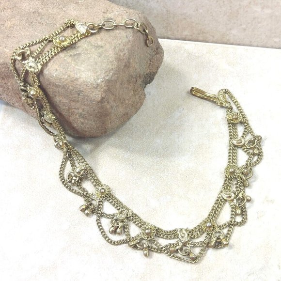 Ankle Bracelet Gold-Tone Anklets Boho Jewelry Leg  Vintage Trinket Jewel Gift - Picture 3 of 6